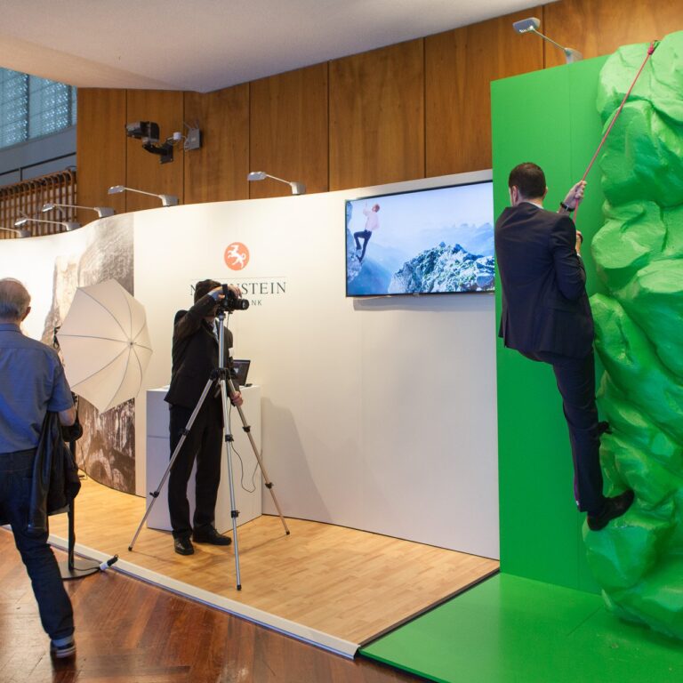Photo Booth Open mit Greenscreen an der Messe in Zürich