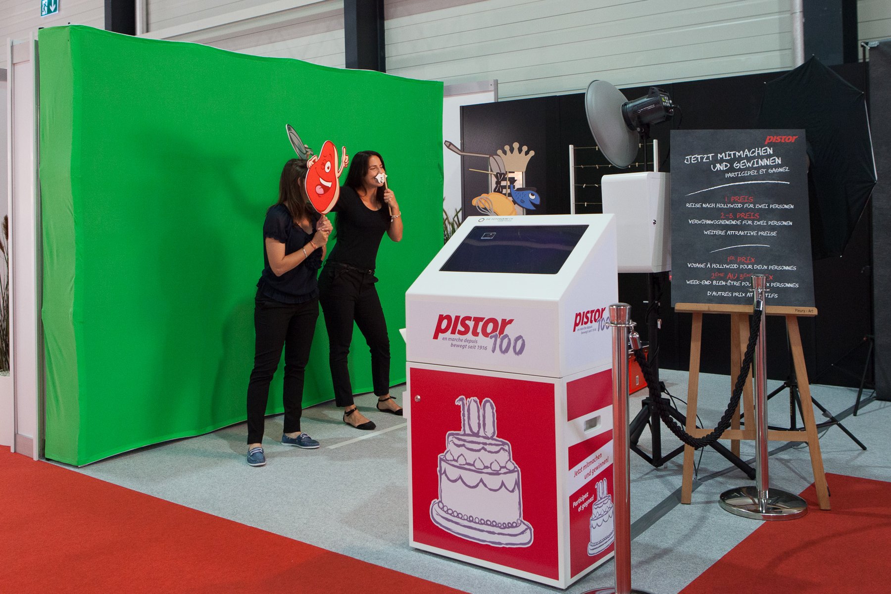 Fotobox mit Gewinnspiel an der Pistor Expo in Luzern