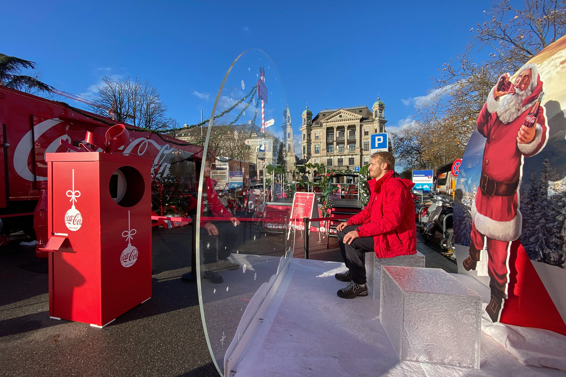 Coca-Cola Truck: Fotobox mit Bedienung per Smartphone